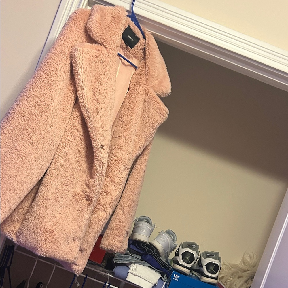 Forever 21 Blush Teddy Jacket